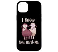 Funny Sheep Pun I Know You Herd Me Sheep Lover Case for iPhone 14 Plus
