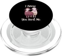 Funny Sheep Pun I Know You Herd Me Sheep Lover PopSockets PopGrip for MagSafe