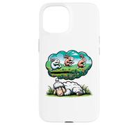 Funny Sheep Sleep Shirt Pajamas Counting Sheep Rabbits Case for iPhone 15