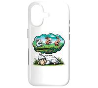 Funny Sheep Sleep Shirt Pajamas Counting Sheep Rabbits Case for iPhone 17