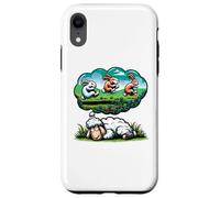 Funny Sheep Sleep Shirt Pajamas Counting Sheep Rabbits Case for iPhone XR