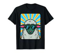 Funny Sheep Wearing Sunglasses Animal Humour Jokes Value Graphic T-Shirt