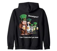 Funny Shenanigans I Dont Know What You Mean St Patricks Day Zip Hoodie
