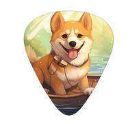 Funny Shiba Inu guitar pick set, 3 different thicknesses, 12 pieces for a variety of instruments