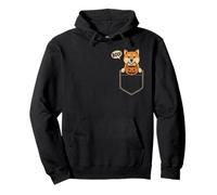 Funny Shiba Inu Halloween Shiba Inu Dog Pocket Boo Pullover Hoodie