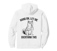Funny Shiba Inu Iced Coffee Hang On Let Me Overthink This Pullover Hoodie