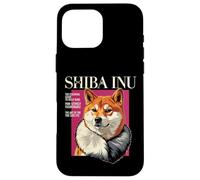 Funny Shiba "The Art of the Side Eye" Magazine Cover Parody Case for iPhone 16 Pro Max