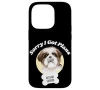 Funny Shihpoo Sorry I Got Plans With My Shih Poo Puppy Case for iPhone 14 Pro