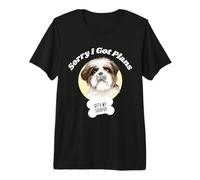 Funny Shihpoo Sorry I Got Plans with My Shih Poo Puppy Premium T-Shirt