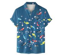 Funny Shirts for Men Short Sleeve | Casual Animal Printed Designer Fashion Tops | Summer Hawaiian Holiday Beach Shirt | Vacation Outfits | Country Style Gym Running Breathable Athletic Tops