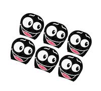Funny Shocked Eye Headrest Protectors Resistant Polyester Easy To Clean Auto Accessories Suitable For Kids Funny Car Headrest Cover Cartoon Shocked Eyes Design