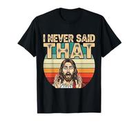 Funny Shocked Jesus I Never Said That Vintage Humor T-Shirt