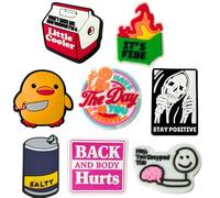 Funny Shoe Charms Fun Cute Cool Meme Shoes Sarcastic Anime Cartoon Humor Charm for Adults Men Women Girls Boys Teen Dumpster Fire This is Fine Dog Duck Little Cooler Skeleton Accessories Gifts