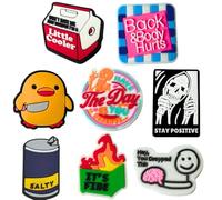Funny Shoe Charms Fun Cute Cool Meme Shoes Sarcastic Anime Cartoon Humor Charm for Adults Men Women Girls Boys Teen Dumpster Fire This is Fine Dog Duck Little Cooler Skeleton Accessories Gifts