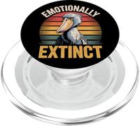 Funny Shoebill Stork Bird Emotionally Extinct PopSockets PopGrip for MagSafe