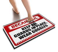 Funny Shoes Be Careful Keep All Guards In Place, Wear Goggles Floor Mat | Cool Stuff For Your Room Funny Decor For Bar(40X60CM)