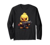 Funny Shotgun Chicken for Pump Guns and Animals Lovers Long Sleeve T-Shirt