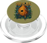 Funny Show Me The Honey Beekeeper Honeybee Design PopSockets PopGrip for MagSafe