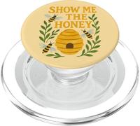 Funny Show Me The Honey Beekeeper Honeybee Design PopSockets PopGrip for MagSafe