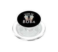Funny Show Me Your Boba Milktea Black Tapioca Pearl Lover PopSockets PopGrip for MagSafe