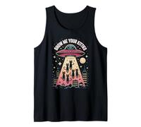Funny Show ME Your Kitties Cat Love UFO Believer Alien Tank Top