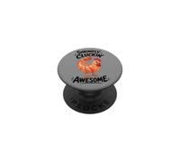 Funny Shrimp Chicken Fusion Cartoon Design PopSockets Adhesive PopGrip