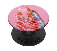 Funny Shrimp Lobster Drink Martini Cocktail Summer Party PopSockets Adhesive PopGrip