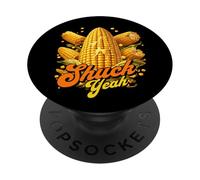 Funny Shuck Yeah Corn Pun Meme Dad Joke PopSockets Adhesive PopGrip