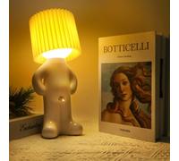 Funny Shy Boy Creative Table Lamp, Naughty Rechargeable LED Bedside Night Light, Novelty Mood Light Atmosphere Light Gag Gift for Adults Women Wife Girlfriend Birthday Valentine Day Home Decoration