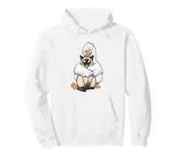 Funny Siamese Cat Sarcastic Awkward Silly Goose Hugger Humor Pullover Hoodie
