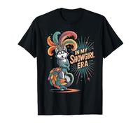 Funny Siberian Husky in Showgirl Era Outfit Dog Women Girl T-Shirt
