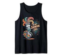 Funny Siberian Husky in Showgirl Era Outfit Dog Women Girl Tank Top