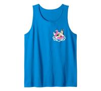 Funny Siberian Husky Pocket Pool Float Flamingo Summer Party Tank Top