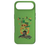 Funny Sick Leprechaun St Patricks Day Patchwork Design Case for iPhone Air