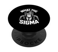 Funny Sigma Gorilla What The Sarcastic Saying PopSockets Adhesive PopGrip