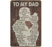 Funny Sign Creative Tin Sign To My Dad Father'S Day Cute Things If I Could Give You One Thing In Life Gift For Dad From Birthday Gift For Dad Print Wall Art Novelty Bar 8X12 Inch