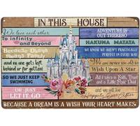 Funny Sign In This House We Love Each Other To Infinity And Beyond Satin Vintage Office Signs Retro Aluminium Signs Man Cave Garden Bathroom Dining Room Coffee Bar Poster 12x16 Inch