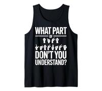 Funny Sign Language ASL Interpreter Tank Top