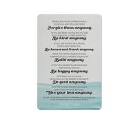 Funny Sign Vintage Tin Metal Sign Inspirational Aluminum Sign Mother Teresa Quote Do It Anyway Painting Prints For Home Office Wall Decor Artwork Gifts 12x16 Inch