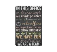 Funny Sign Vintage Tin Metal Sign Office Metal Posters Decor We Do Motivation We Are A Team Poster Painting Print Signs Positive Teamwork Picture For Home Office Decor 12x16 Inch