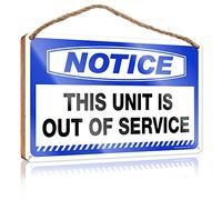 Funny Signs For Bar Notice This Unit Is Out Of Service Wooden Sign Gifts For Everyone Bathroom Art Wall Decor(20X30CM)
