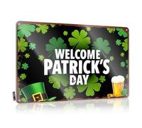 Funny Signs For Bar Welcome To St. Patrick'S Day Celebration! Tin Sign Metal Signs For Home Bar Beer Tin Signs Vintage Se(30X40CM)