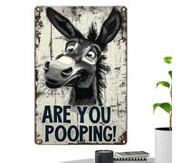 Funny Signs for the - Pre-Drilled Holes Laminated Waterproof | Fun Decoration for the Easy Hanging | Toilet Guest Room Indoor Outdoor