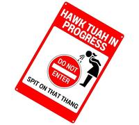 Funny Signs for Wall Decor,Funny Signs for Wall,Decorative Wall Tags - Don't Go into Spitting on That Thang Wall Art Sign, Me Wall Door Sign