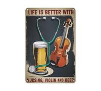 Funny Signs Nurse Appreciation Vintage Advertising Beer Signs for Private Parking,Home,Pet Lovers,Homeowners S