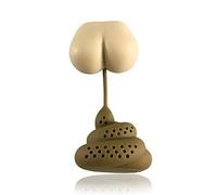 Funny Silicone Tea Infuser - Poo Tea Infuser - Loose Tea Infuser - Silicone Tea Infuser Fine Mesh Loose Tea Strainer - Non Toxic Innovative Shape Silicone Tea Infuser Bag Teapot Kitchen Supplies