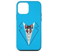 Funny Silk Bow Tie Tuxedo Costume Floral Botanical Style Case for iPhone 12 mini