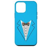 Funny Silk Bow Tie Tuxedo Costume Floral Botanical Style Case for iPhone 12 mini