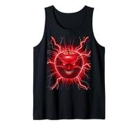 Funny Silly AI Niche Evil Apple Gen Z Meme Fruit Tank Top