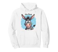 Funny Silly Donkey Cartoon Burro The Donk Farm Lovers Gift Pullover Hoodie